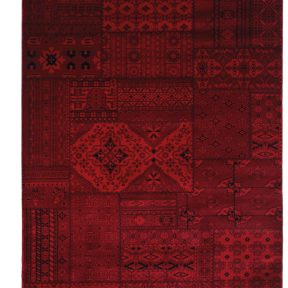 Χαλιά Κρεβατοκάμαρας (Σετ 3 Τμχ) Royal Carpet Afgan 7675A D.Red