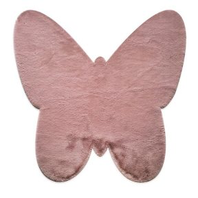 Παιδικό Χαλί 120X120 New Plan Puffy Jm7 Dark Pink Butterfly Antislip (120×120)